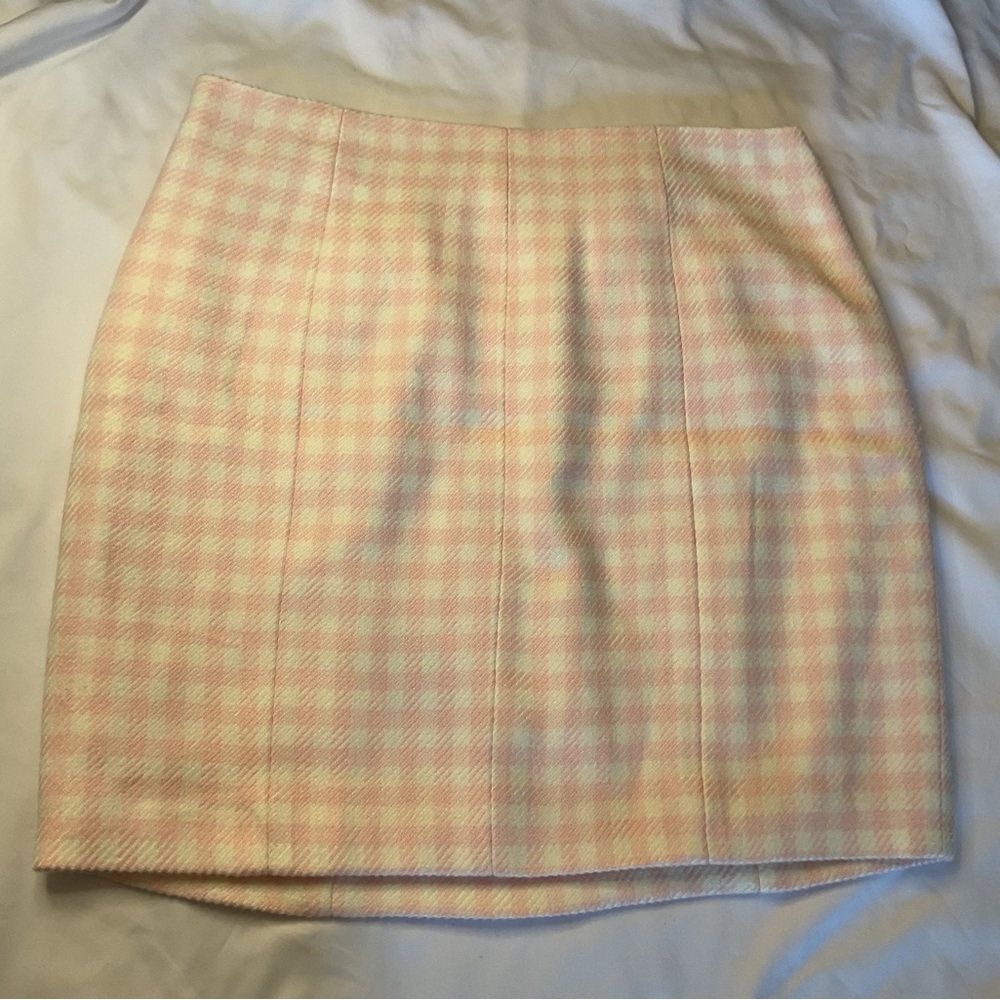 Guess Pink and White Plaid Mini Skirt - Picture 7 of 9